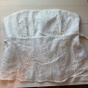 Princess Polly Cream Textured Top